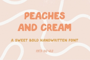 Peaches and Cream Bold Font Download