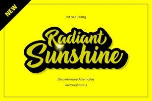 Radiant Sunshine Font Download
