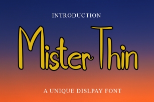 Mister Thin Font Download