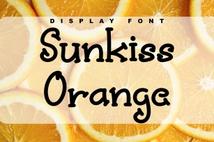 Sunkiss Orange Font Download