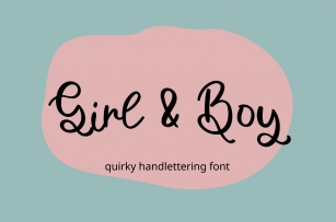 Girl and Boy Font Download