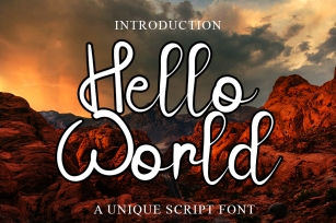 Hello World Font Download