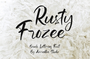 Rusty Frozzy - Rustic Brush Script Font Download