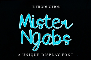 Mister Ngabs Font Download