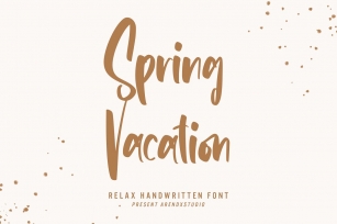 Spring Vacation Font Download
