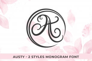 Austy Monogram Font Download