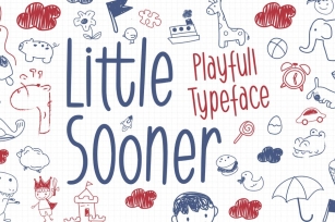 DS Little Sooner - Playful Typeface Font Download