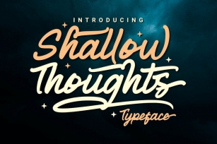 DS Shallow Thoughts - Script Font Download