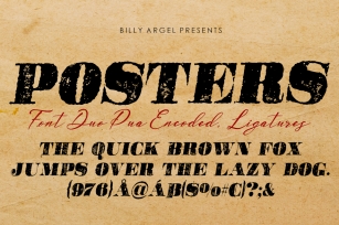 POSTERS ITALIC Font Download