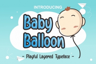DS Baby Balloon - Playful Typeface Font Download