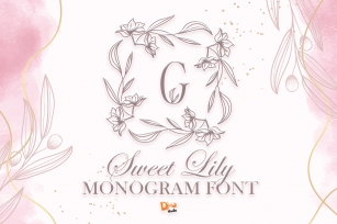 Sweet Lily Monogram Font Download
