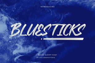 Bluesticks Font Download