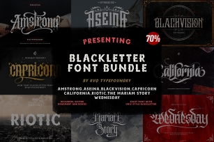 Blackletter bundle Font Download