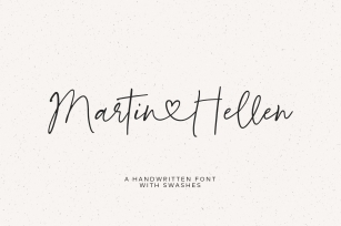 Martin&Hellen  with swashes Font Download