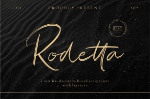 Rodetta_new brush handwritten Font Download