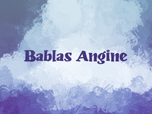 B Bablas Angine Font Download