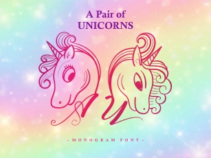 A Pair of Unicorns Font Download