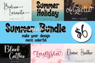 Summer Mini Bundle Font Download