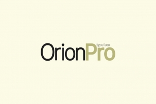 Orion Pro Font Download