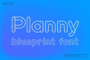 Planny blueprint font Font Download
