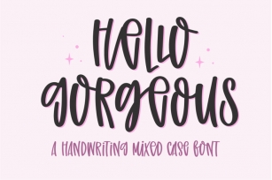 Hello Gorgeous-A handwritten mixed case font Font Download