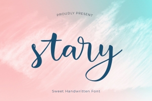 stary is a sweet handwritten Font Download