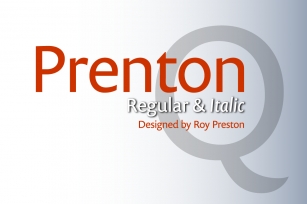 Prenton Regular and Thin Font Font Download