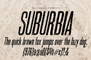 SUBURBIA Font Download