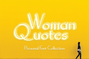 Woman Quotes Font Download