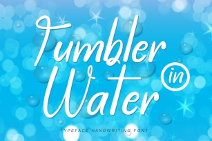 Tumbler Water Font Download