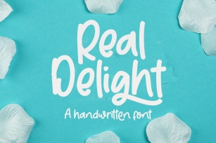 Real Delight handwritten font Font Download