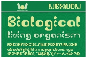 Biological Font Download