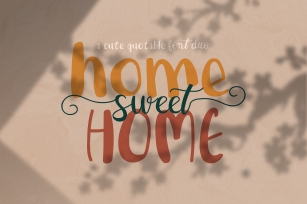 Home Sweet Home Duo Font Download