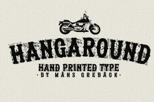 Hangaround – Hand Printed Typeface Font Download