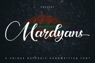 Mardyans | Unique Naturaly Handwritten Font Font Download