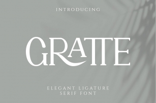 GRATTE Ligature Serif Font Download