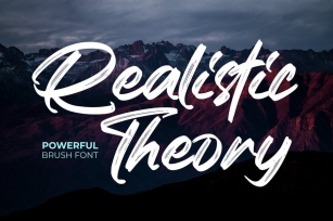 Realistic Theory - Powerful Brush Font Font Download