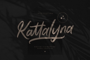 Kattalyna Brush Signature Font Download