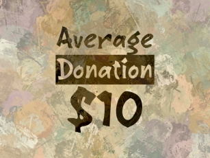 A Average Donation $10 Font Download