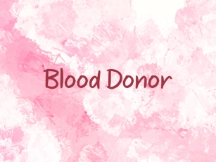 B Blood Donor Font Download