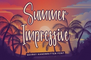 Web Summer Impressive Font Download