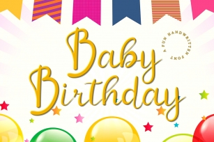 Baby Birthday Font Download