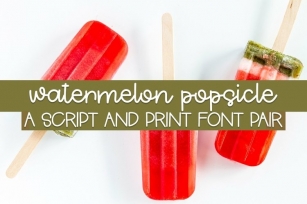 Web Watermelon Popsicle Font Download