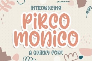 Pirco Monico -Playful Quirky Font Download