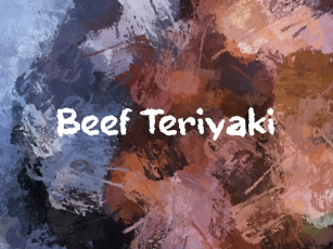 B Beef Teriyaki Font Download