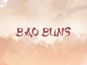 B Bao Buns Font Download