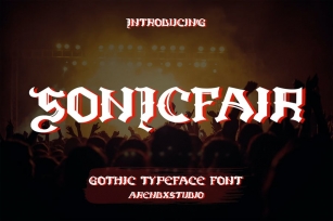 Sonicfair - Gothic Typeface Font Font Download