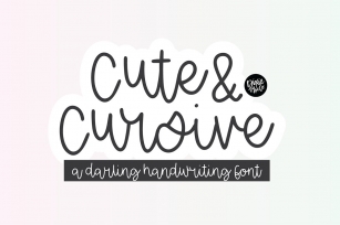 CUTE  CURSIVE Dainty Script Font Download