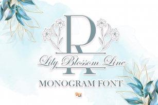 Lily Blossom Line Font Download