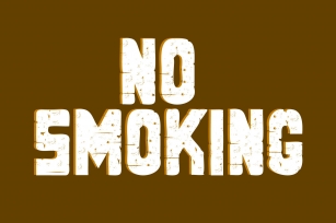 No Smoking Font Download